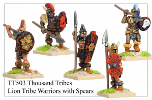 TT503 - Thousand Tribes Lion Tribe Warriors With Spears