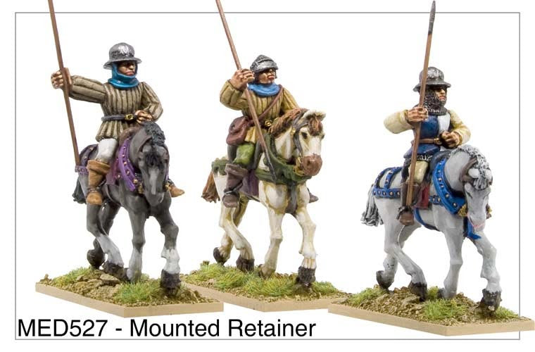 Mounted Medieval Retainers (MED527)