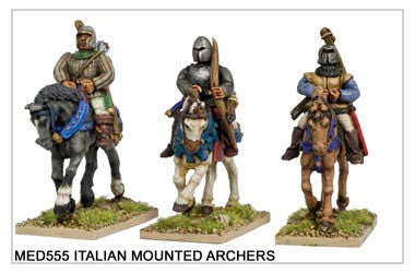 Mounted Medieval Italian Archers (MED555)