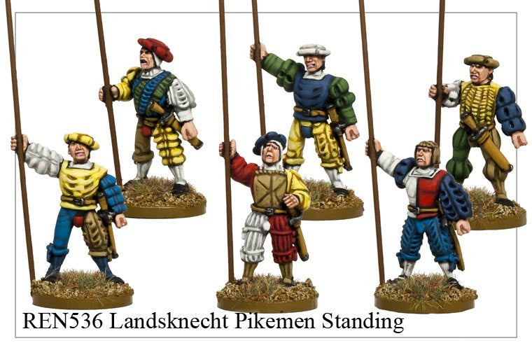 Landsknecht Pikemen Standing (REN536)