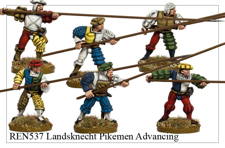 Landsknecht Pikemen Advancing (REN537)