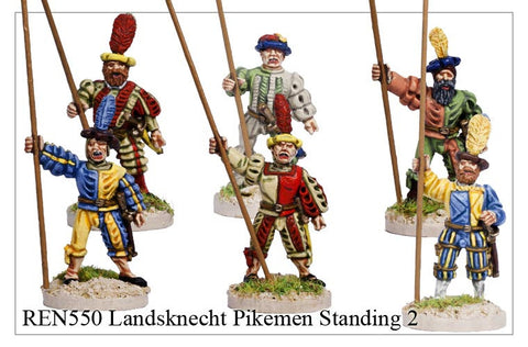 Landsknecht Pikemen Standing 2 (REN550)