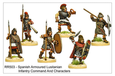 Armoured Lusitanian Command and Characters (RR503)