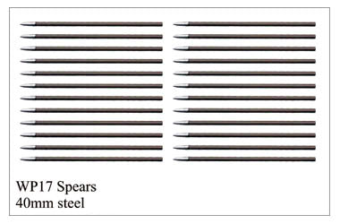 WP017 - Detailed Steel Pins 40mm Long