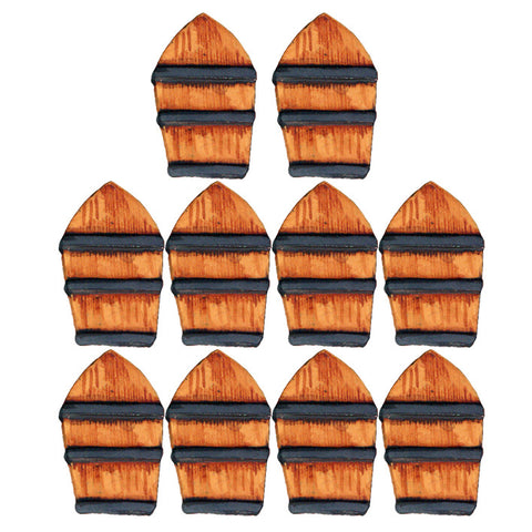 WP040 - African Arched Top Wooden Congo Shields