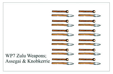 WP007 - Zulu Assegai and Knobkerrie weapons